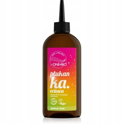 ONLYBIO PŁUKANKA OCTOWA NADAJĄCA BLASK I DOMYKAJĄCA ŁUSKĘ WŁOSA 300ML
