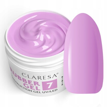 CLARESA RUBBER GEL Żel do budowania przedłużania paznokci builder 7 - 45g