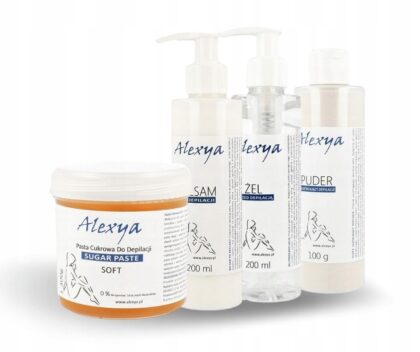ALEXYA ZEST PASTA CUKROWA SOFT, BALSAM, PUDER, ŻEL