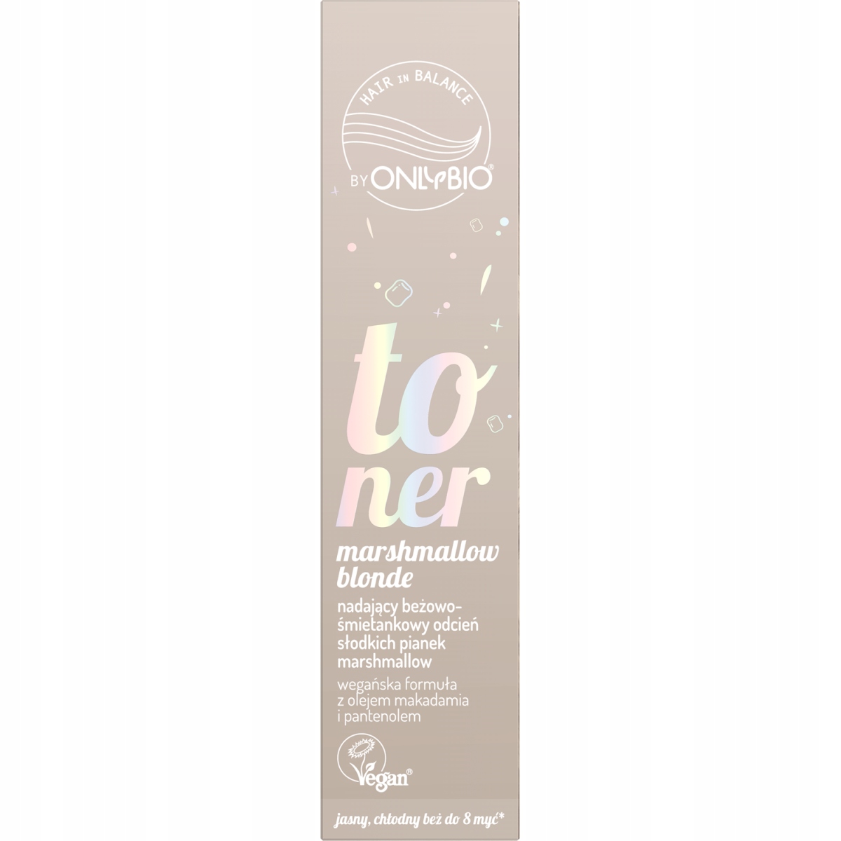 ONLYBIO Toner do włosów MARSHMALLOW BLONDE 100 ml BEŻOWO ŚMIETANKOWY odcień - obrazek 2