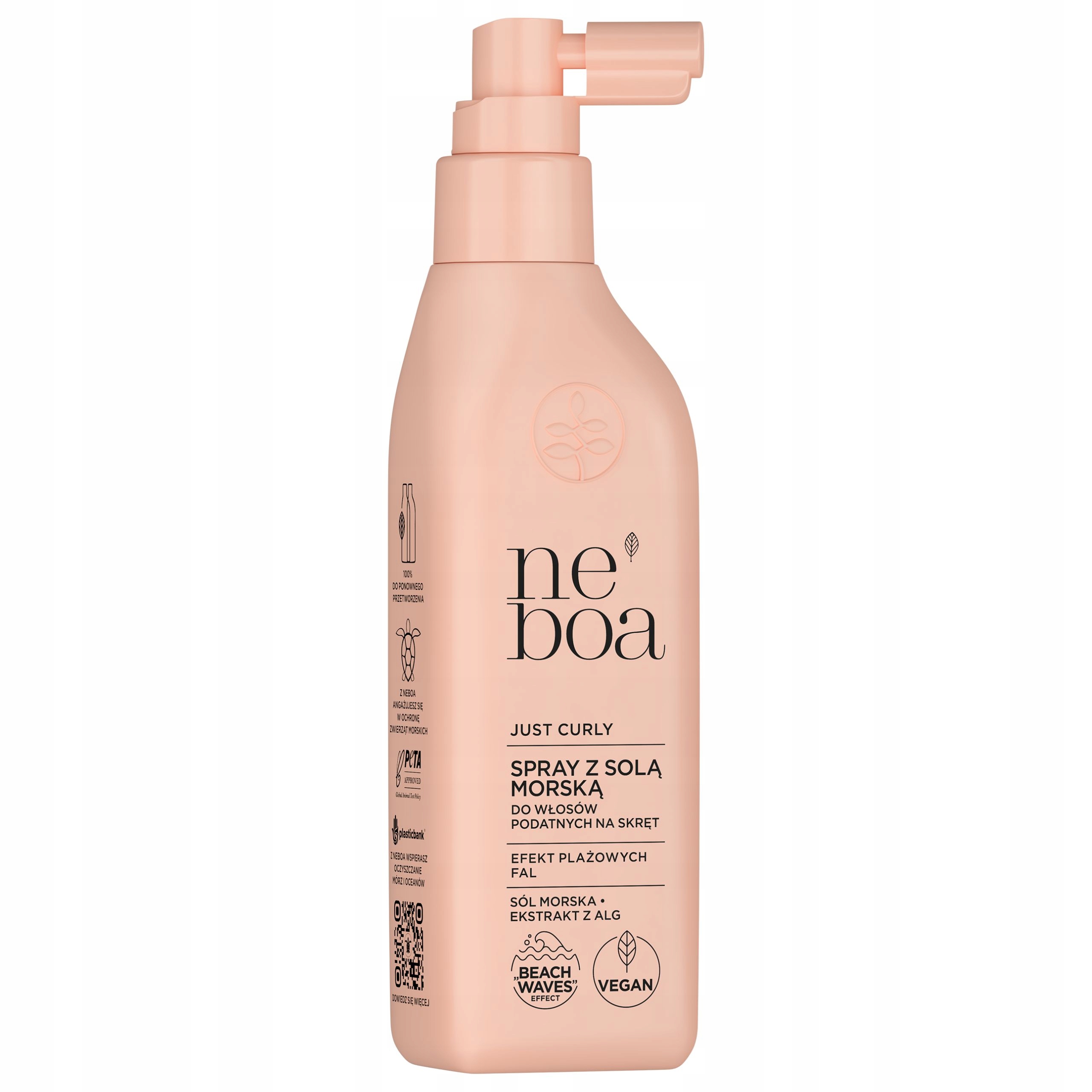 NEBOA WAVES LOOK Naturalny Spray z solą morską włosy podatne na skręt 175ml