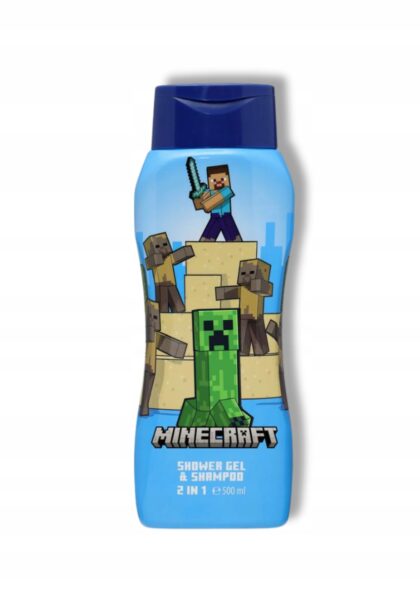 AIRVAL ŻEL DO MYCIA DLA DZIECI 2W1 MINECRAFT 500ml