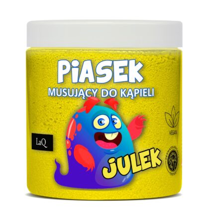 LAQ DZIECI Musujący piasek do kąpieli żółty JULEK 190g