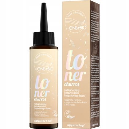 ONLYBIO Toner do włosów CHURROS 100 ml CIEPŁY BEŻOWY odcień