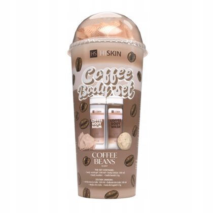 HISKIN ZESTAW COFFEE MYJKA+MINI KULA DO KĄPIELI+BALSAM 100ML+BALSAM 100ML