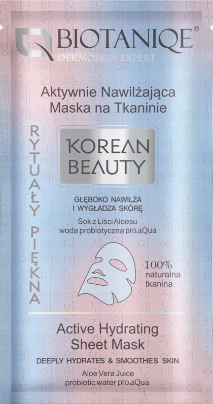 BIOTANIQE Korean Beauty Nawilżająca Maska do twarzy 15ml