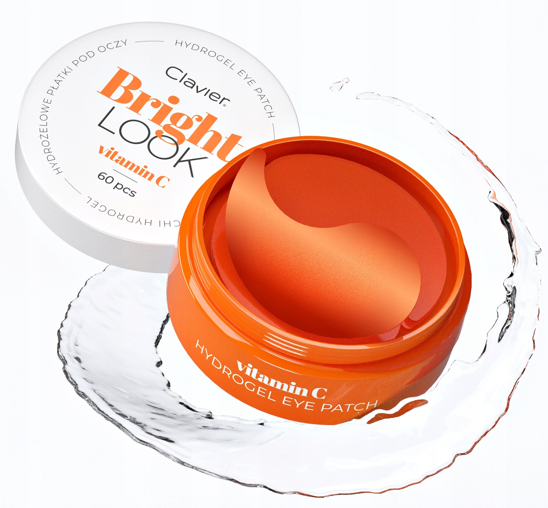 CLAVIER Bright Look Płatki Żelowe Pod Oczy Witamina C 60Szt (1 opakowanie) - obrazek 3