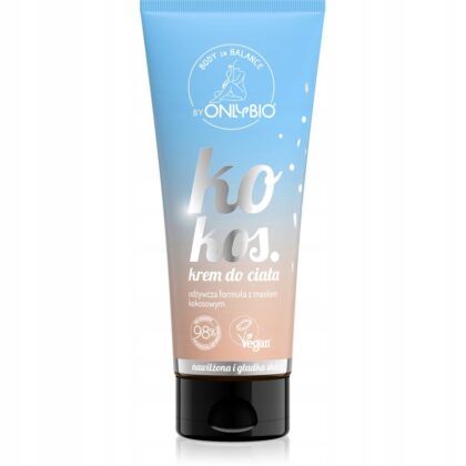ONLYBIO Krem do ciała Kokosowy 200 ml
