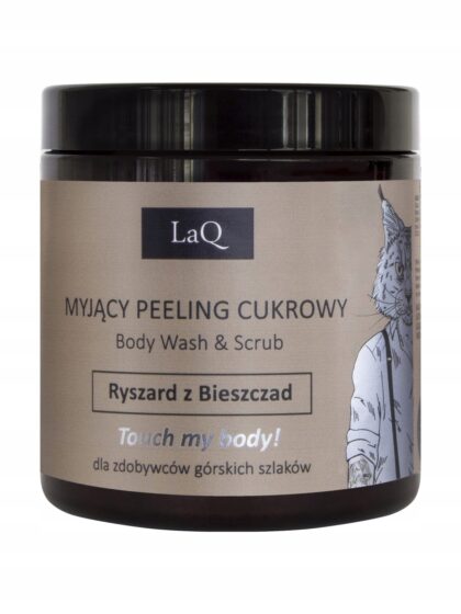 LAQ RYSZARD Z BIESZCZAD PEELING CUKROWY DLA MĘŻCZYZN 220G