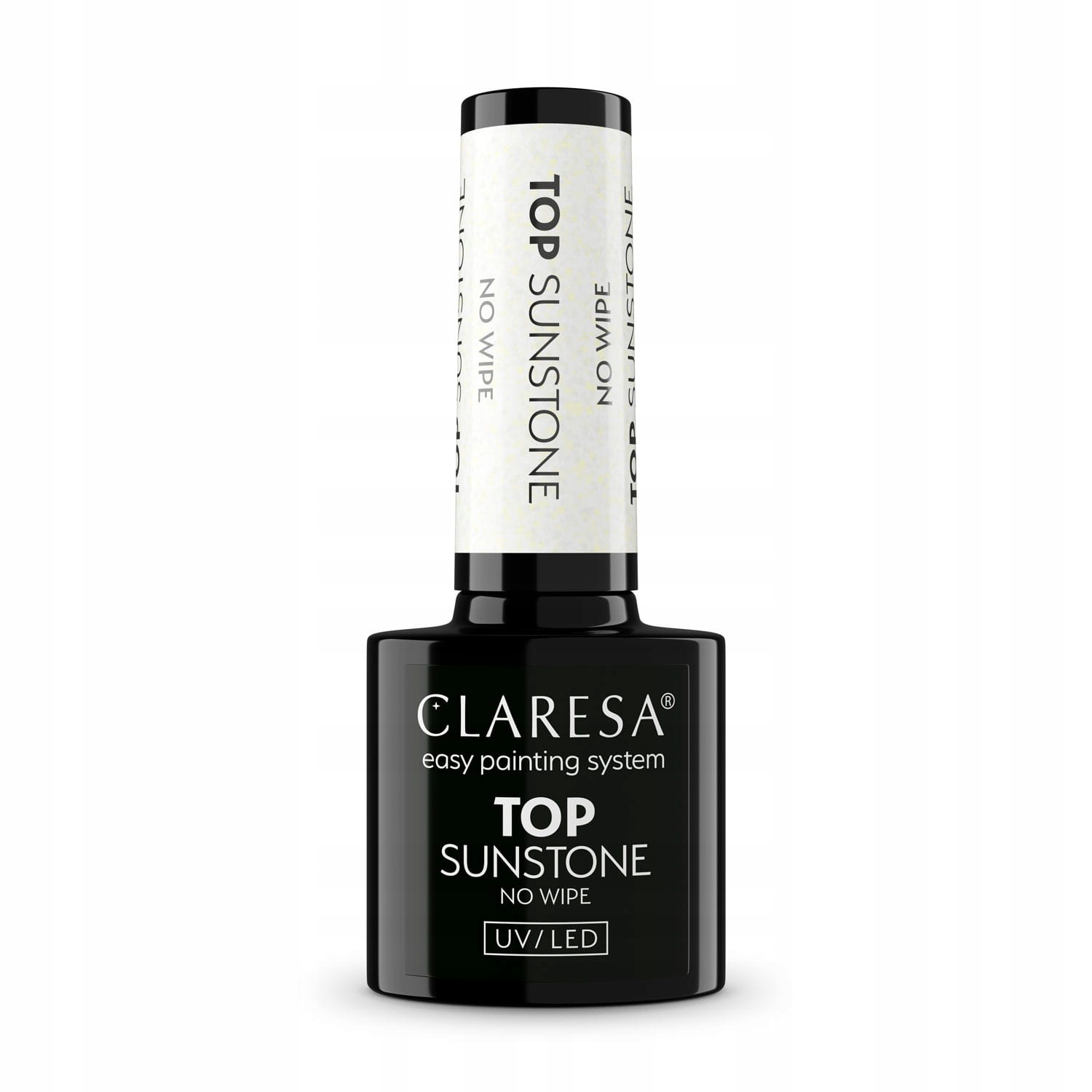 Claresa Top do lakierów hybrydowych Top No Wipe Sunstone 5ml - obrazek 3