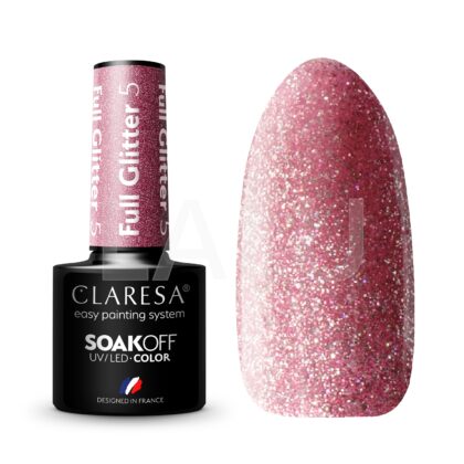 CLARESA LAKIER HYBRYDOWY UV/LED FULL GLITTER 5 - 5g