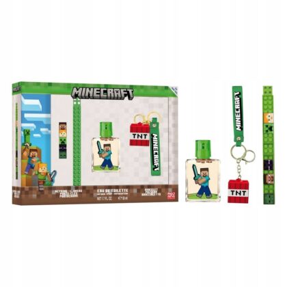AIRVAL MINECRAFT ZESTAW DLA DZIECI EDT 50ML + BRELOK + BRANSOLETKA