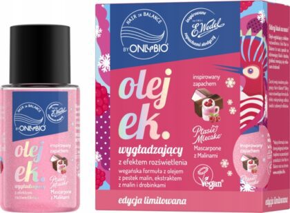ONLYBIO WEDEL PTASIE MLECZKO OLEJEK WYGŁADZAJĄCY MASCARPONE Z MALINAMI 20ML