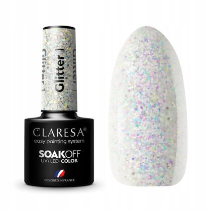 CLARESA LAKIER HYBRYDOWY UV/LED GLITTER 1 - 5g