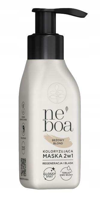 NEBOA Maska koloryzująca do włosów 2w1 Beżowy Blond 100ml