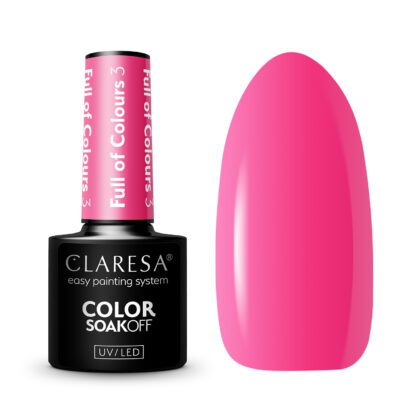 CLARESA LAKIER HYBRYDOWY UV/LED FULL OF COLOURS 3 - 5g