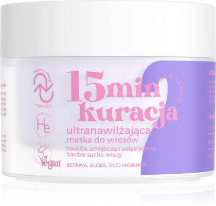 Hair Cycling ONLYBIO Nawilżenie 15 minutowa kuracja ultranawilżająca maska
