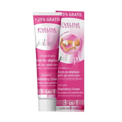 EVELINE KREM DO DEPILACJI PACH JUST EPIL 3w1 róż