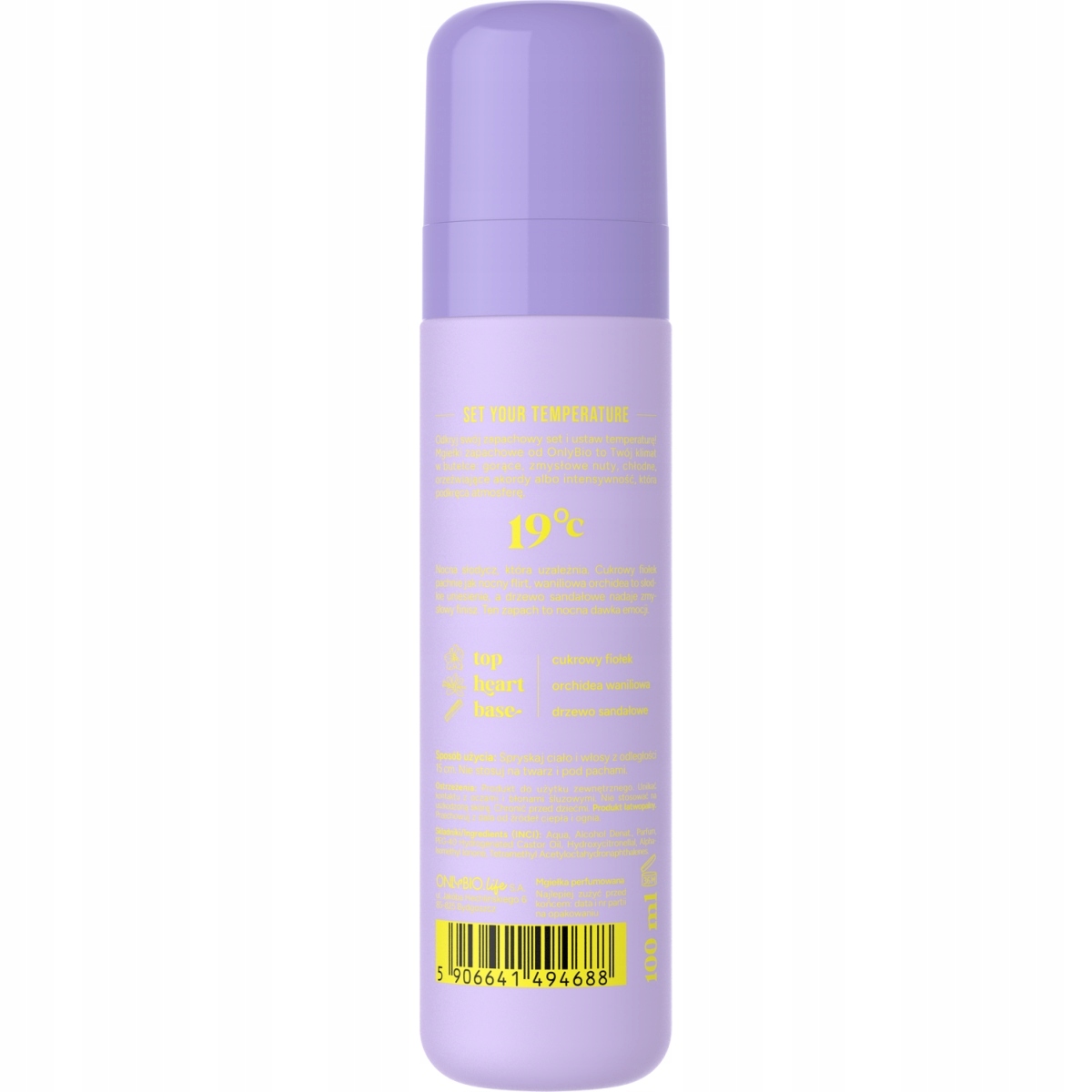 OnlyBio Mgiełka do ciała i włosów WHAT DO YOU DO AT MIDNIGHT? 19°C 100ml - obrazek 3