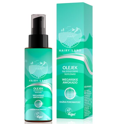 HAIRY LAND OLEJEK NA KOŃCÓWKI WEGAŃSKI AWOKADO Każda Porowatość 80ml