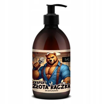 LAQ Męski żel pod prysznic NIEDŹWIEDŹ Ekspert złota rączka 8w1 500ml
