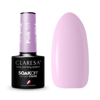 CLARESA LAKIER HYBRYDOWY UV/LED PINK 511 - 5g