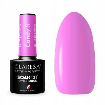 CLARESA LAKIER HYBRYDOWY UV/LED CANDY 8 - 5g