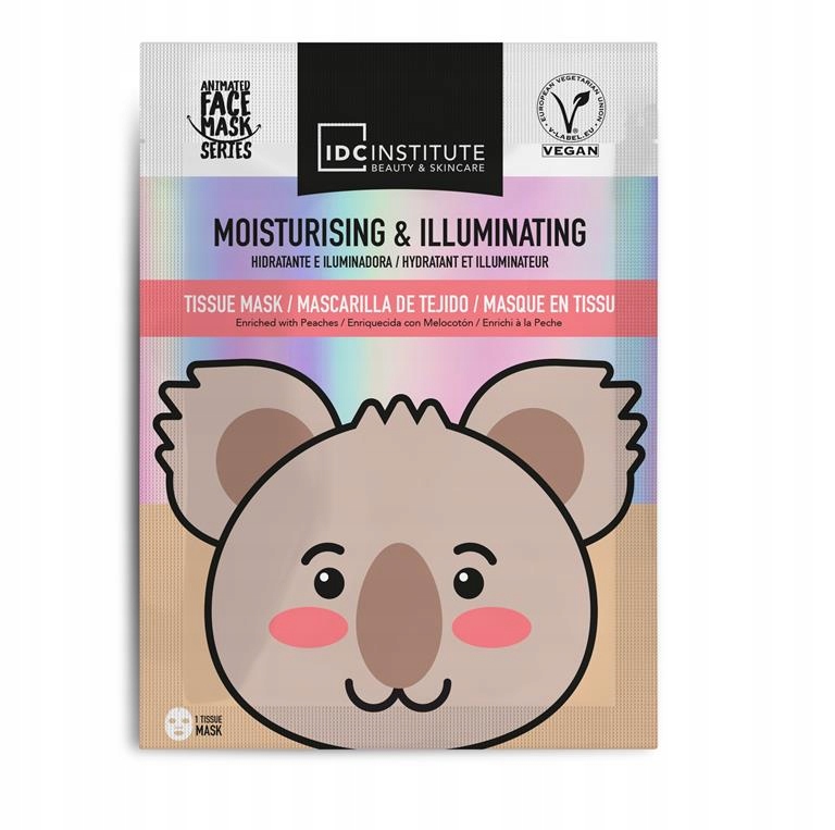 IDC Maseczka w płachcie do twarzy Nawilżająco Rozświetlająca KOALA 22ml