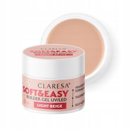 CLARESA Żel Budujący SOFT&EASY BUILDER GEL LIGHT BEIGE 45g