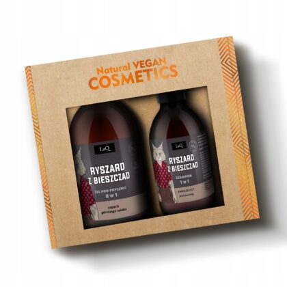 LAQ Zestaw kosmetyków dla facetów żel 500ml + szampon 300ml RYSZARD CZARNY