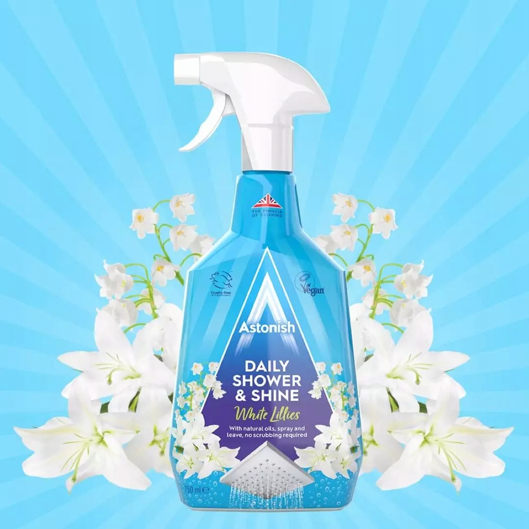 Astonish Płyn do czyszczenia prysznica DAILY SHOWER & SHINE LILIA 750 ml - obrazek 2