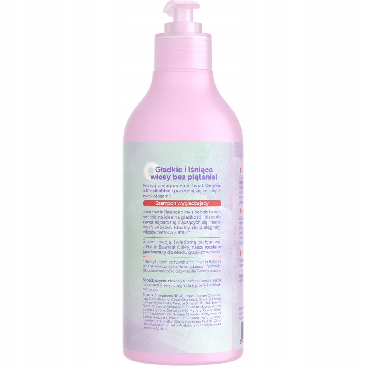 OnlyBio x Invisibobble Hair in Balance Szampon wygładzający 400 ml - obrazek 2
