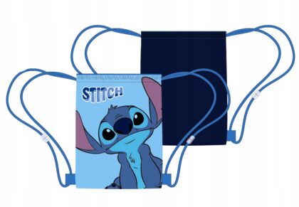 STITCH Niebieski worek torba sportowa do szkoły przedszkola 40 x 35 cm