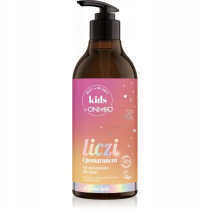 Onlybio KIDS Żel pod prysznic dla dzieci LICZI 400ML