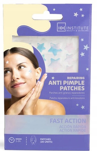 IDC PUNKTOWE GWIAZDKI NA PRYSZCZE WYPRYSKI ANTI-PIMPLE STARS 28 szt