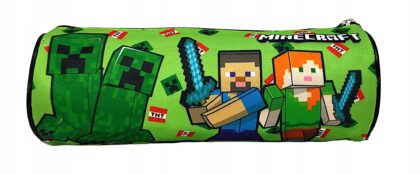 MINECRAFT Piórnik szkolny saszetka kosmetyczka Tuba 23cmx8cm