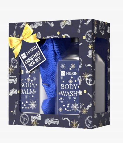 Hiskin Zestaw Męski Balsam do Ciała 200ml i Żel Pod Prysznic 200ml