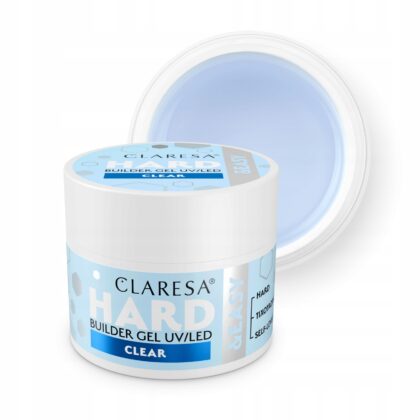 Claresa HARD&EASY Żel budujący do paznokci bezbarwny Clear 45g
