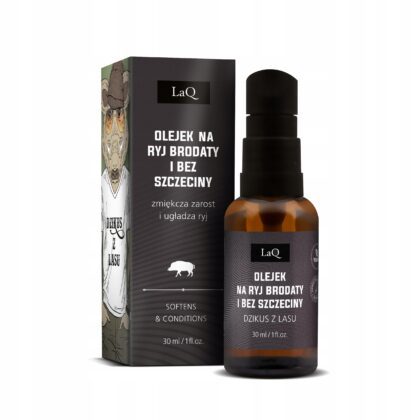 LAQ DZIK DZIKUS Z LASU Olejek do brody Czarny Mat 30ml