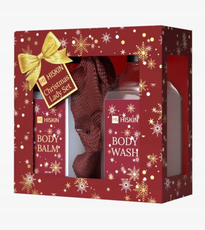 HISKIN Zestaw Kosmetyków Żel 200ml+ Balsam 200ml +Myjka Czekolada