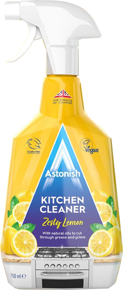 Astonish Płyn Do Czyszczenia Kuchni Blatów Kuchenki Spray Cytrynowy 750ml