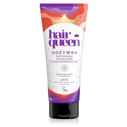 HAIR QUEEN odżywka proteinowa do włosów wysokoporowatych 200 ml