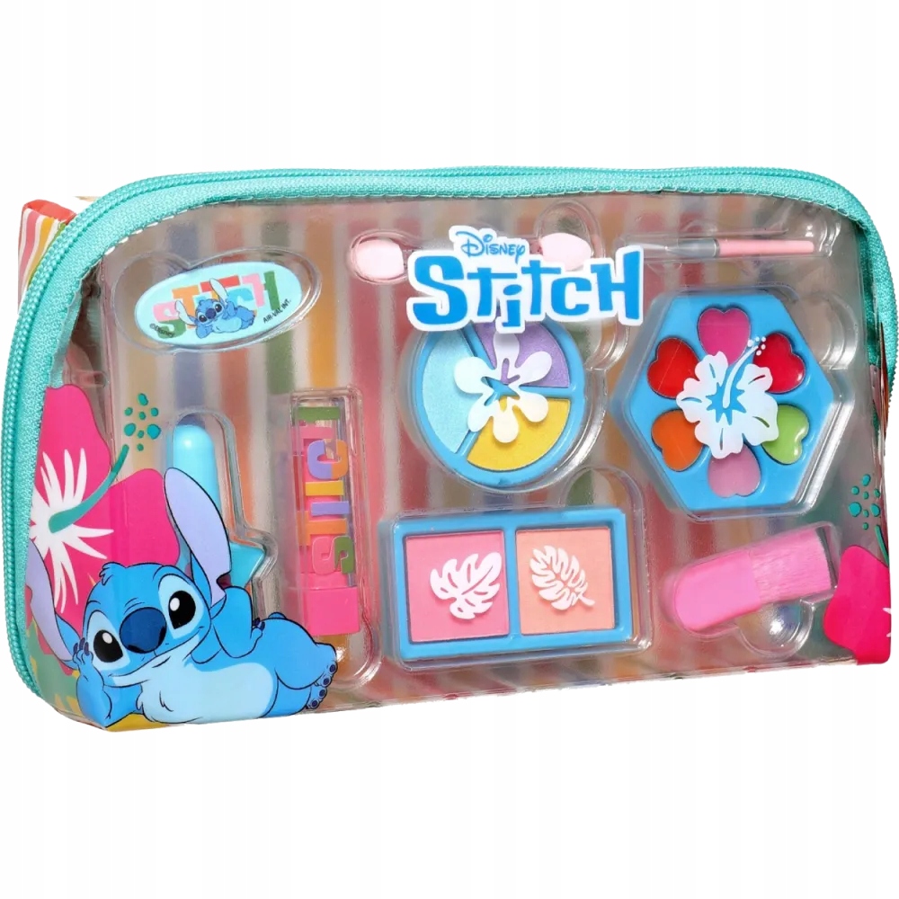 AIRVAL STITCH ZESTAW KOSMETYKÓW DO MAKIJAŻU I PAZNOKCI KOSMETYCZKA