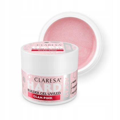 CLARESA ŻEL BUDUJĄCY HARD&EASY GLAM PINK 12g