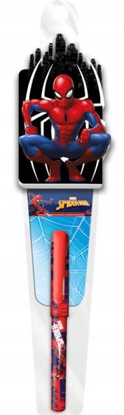 SPIDERMAN Długopis niebieski + notes