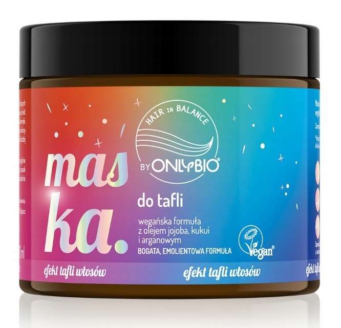 ONLYBIO HAIR IN BALANCE MASKA DO TAFLI BOGATA, EMOLIENTOWA FORMUŁA 200ml