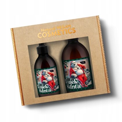 LAQ Prezent świąteczny dla faceta zestaw męski żel szampon WUJEK SANTA