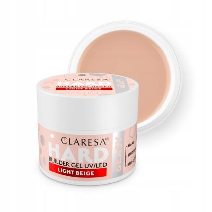 Claresa HARD&EASY Żel budujący do paznokci beżowy Light Beige 45g