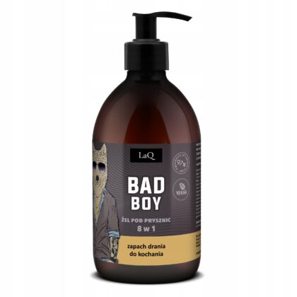 LAQ BAD BOY Żel pod prysznic męski dla facetów CZARNY MAT 500ml