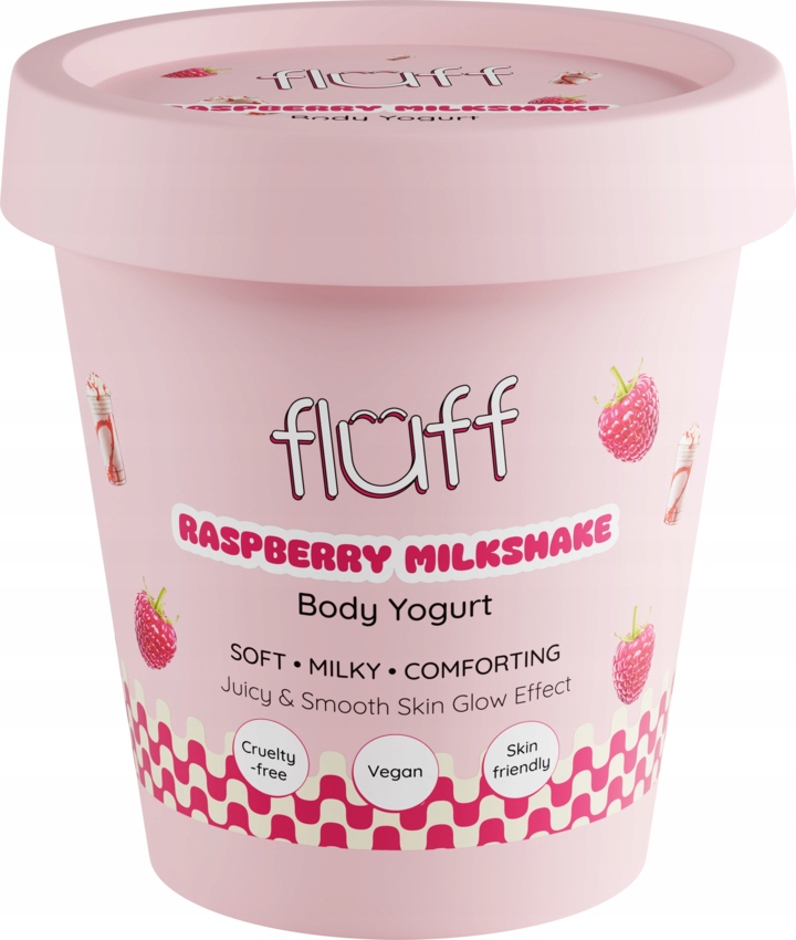 FLUFF Jogurt do ciała Raspberry Milkshake 180 ml - obrazek 2